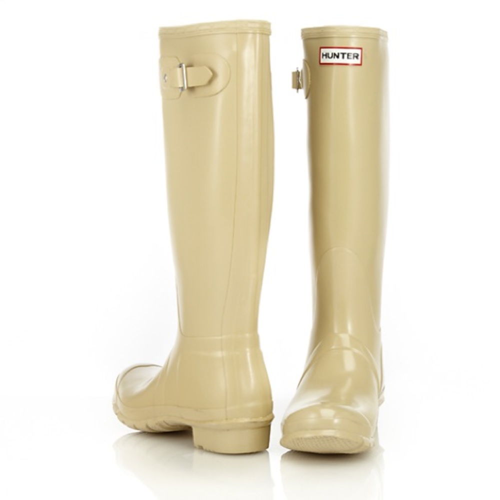 Cream Hunter Boots